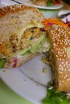 well mix w/yogurt and layered lettuce
