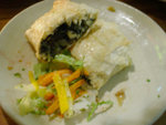 Filo Pastry stuffed w/Spinach,Pine nuts & Feta Cheese