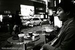 we were so tired after dinner but it was still early.  we found a "Sega" and sat down for a coffee.
