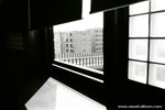 the back staircase of the gallery, as we were going one floor down to see another exhibition.
