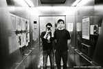 in the lift.  let's get a self portrait.
