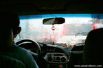 it was raining bad bad badly again, on the way to airport