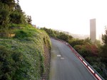 just around the corner