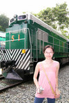 Little Cat in front of Train 51