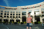 
Little Cat in front of the Academic Building