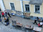 A corner of Andriyivskyi Uzviz (Andrew's Descent) - street of souvenir
