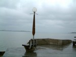 Raining seashore