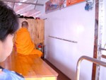 monk on ferry