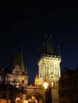 Night of Praha....w/ many constractions on the Charles bridge
