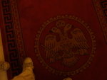 <font color=TAN>>>Korca</font><BR>Inside the church, an emblem was found�x<BR>�а󤺨����a����