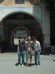 <font color=tan>>>Rila</font><BR>In front of the monastery with sister from the states