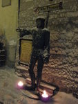 #11<BR>Medieval statue/ advertisment
