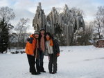 #22<BR>We 3@Sibelius Monument, in memory of JEan SIbelius who composed "Finlandia"