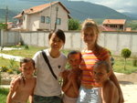 <br>photo with Fjolla and siblings