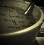 

a cup of coffee...