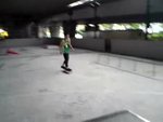 skateboarding in KF skate park