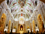 Painted church ceiling in Barrio Alto District