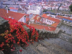 The steep stairs of the Castelo de Sao Jorge in Lisbon