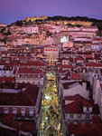 
The spetacular bird eye's view of Lisbon from Elevador de Santa Justa in Baixa district