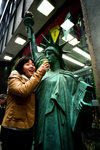 Liberty in front of souvenir shop~