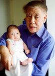 With grandpa