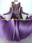 fading multi purple chiffon
