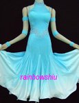fading satin light blue