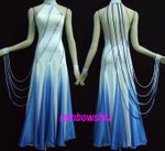 fading satin royal blue