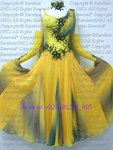 
fading gray yellow chiffon