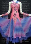 
fading multi purple & blue chiffon