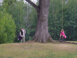 
Who's on the swing?