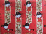 I wrapped the present by this~!