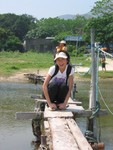 I like this little wooden bridge.