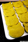My homemade green tea cookies in cat shape