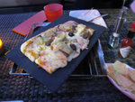 

Pizza: Baby artichokes, ���X���B���V�B�����B�X�l�Bbasil & goat cheese