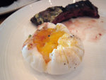 
Slow poached egg