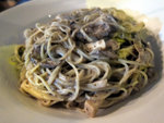 
Angel Hair with mushrooms and black truffle cream sauce