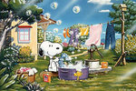 snoopy_bathing