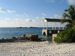 
The island's jetty