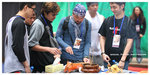 
A part of the show day - "buy sun & eat"