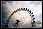 london eye in sillouhette