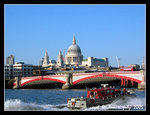 blackfriars bridge during sunset