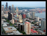 view of seattle from space needle