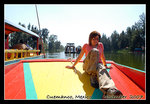 during a boatride to visit the island of the dolls in cuemanco, mexico