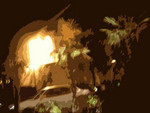 Volcano at Mirage, filtered shot