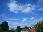 blue sky.