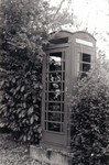 an old red phone box.