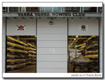 One of the many rowing clubs at Yarra River
