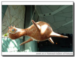 A "Flying chicken" outside Ian Potter Center