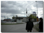 The sign and building 